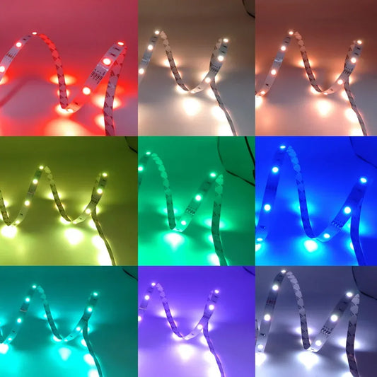 1-30M Usb Adhesive Rgb Led Strip Light With Remote Control 5Volt Wifi Bluetooth Controller Led Band Tape 15M 25M 5M 3M 2M 4Meter