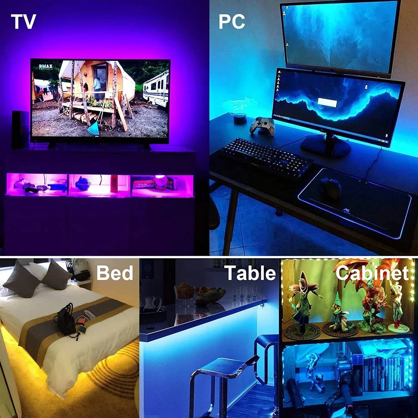 1-30M Usb Adhesive Rgb Led Strip Light With Remote Control 5Volt Wifi Bluetooth Controller Led Band Tape 15M 25M 5M 3M 2M 4Meter